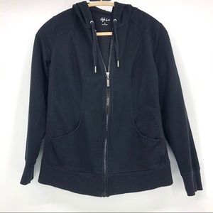 Women's Style&Co Black Zip Up Hooded Jacket 🌻